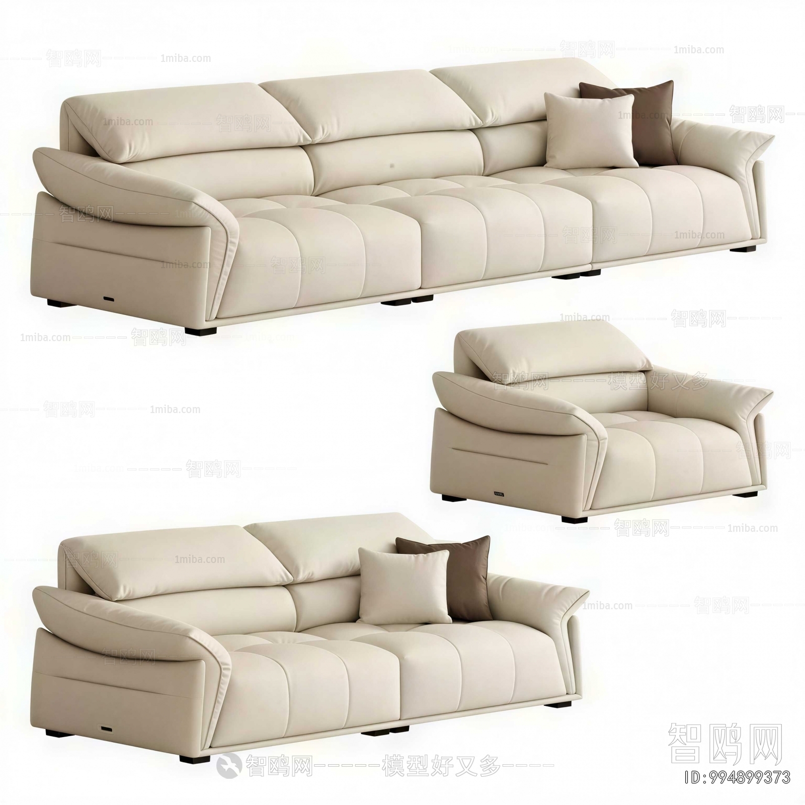 Modern Three-seat Sofa
