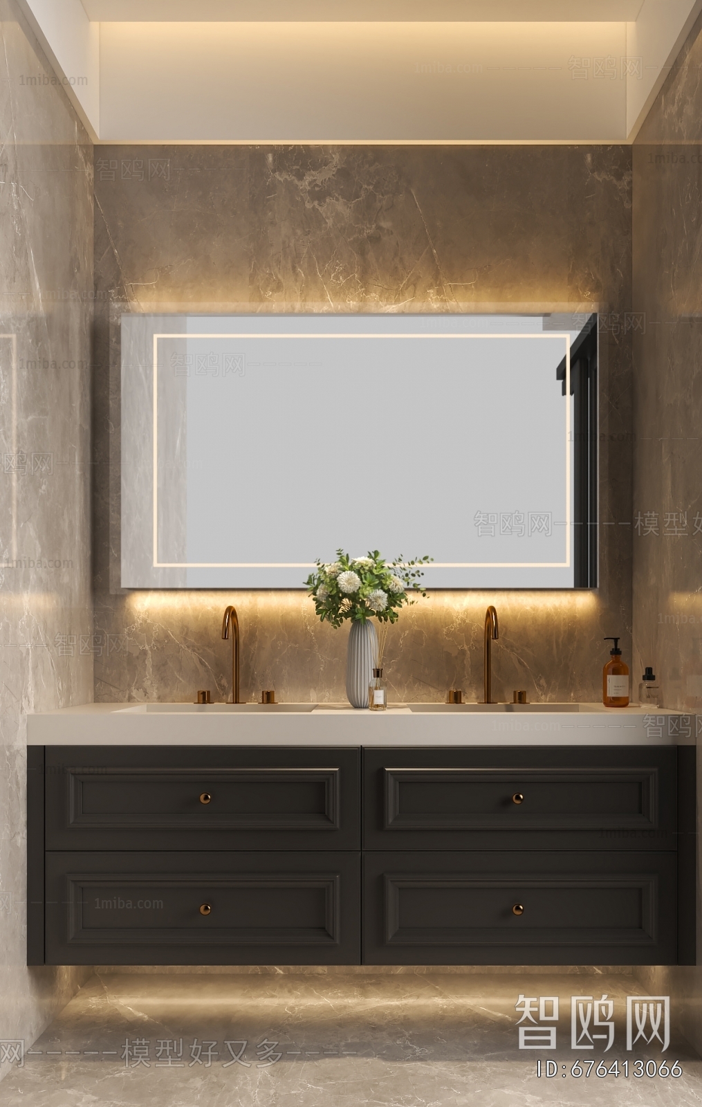 French Style Bathroom Cabinet