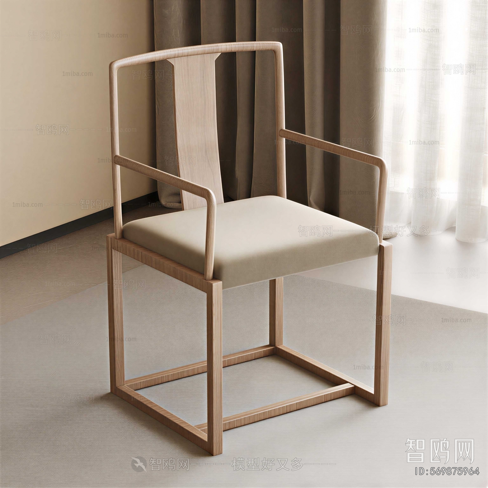 New Chinese Style Lounge Chair