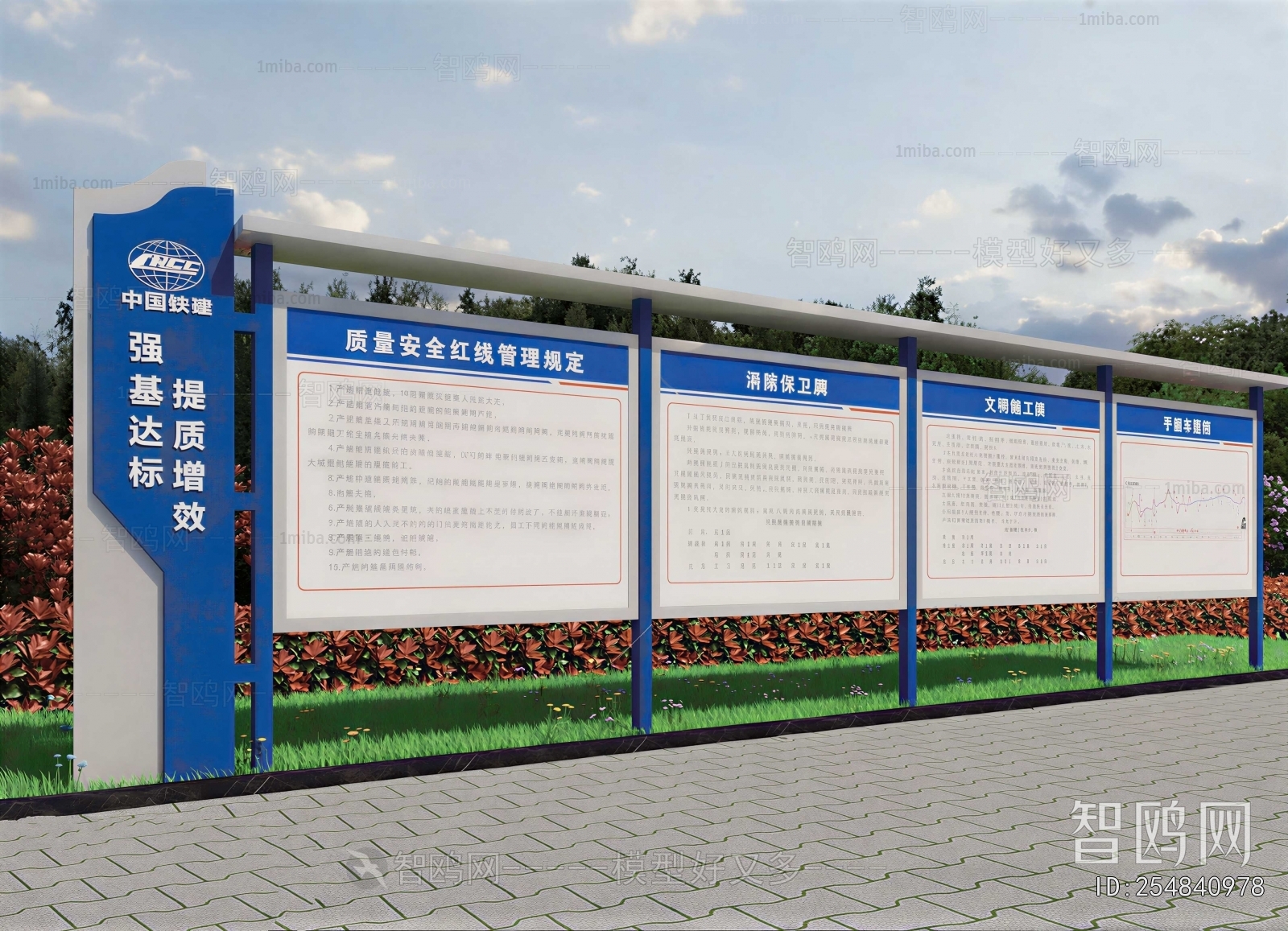 Modern Guide Board/bulletin Board