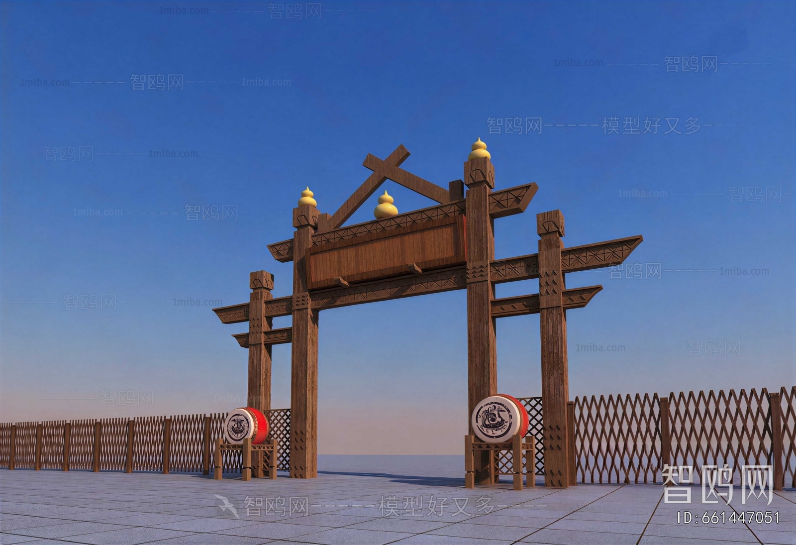New Chinese Style Decorated Archway