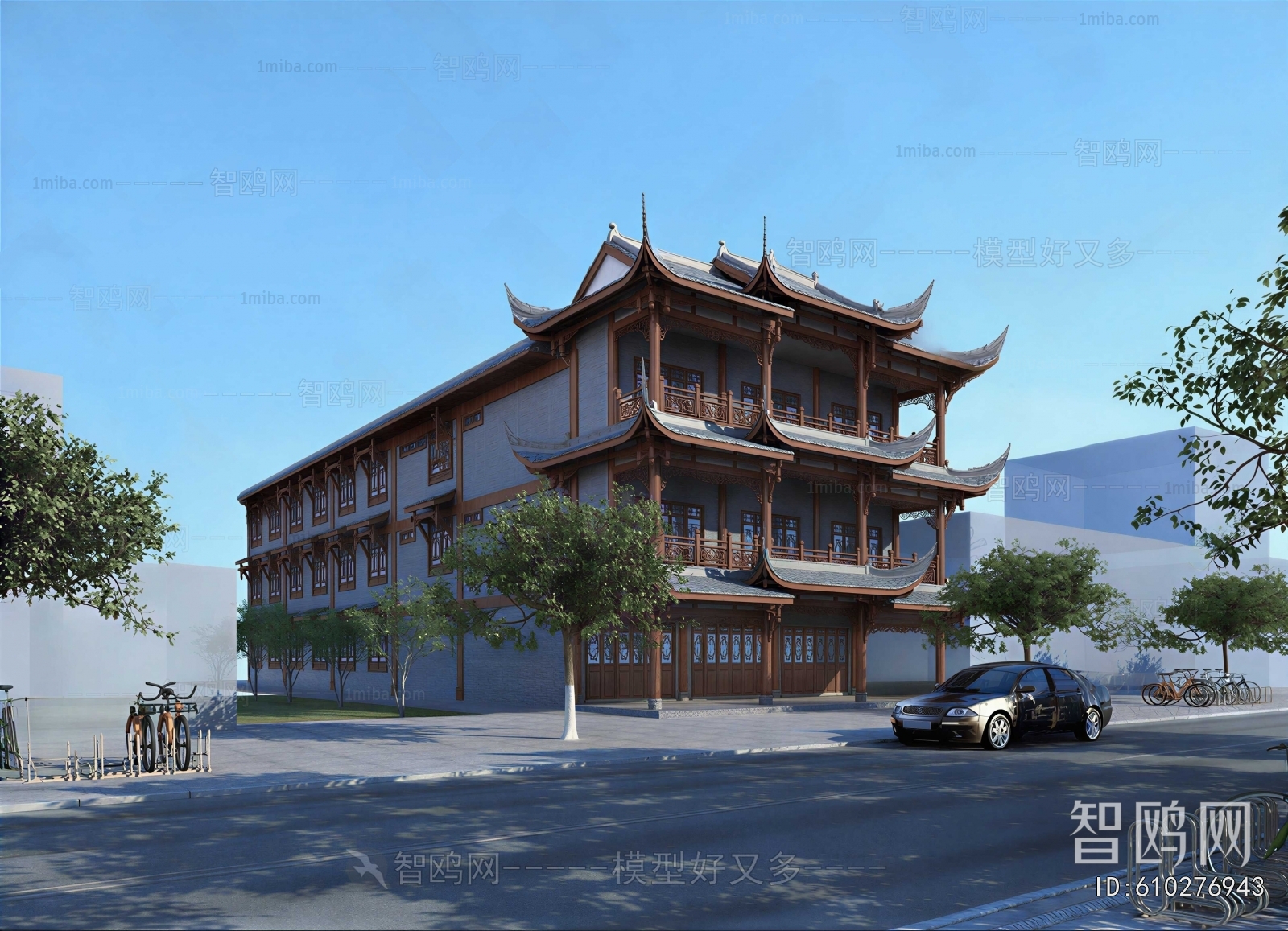 Chinese Style Ancient Architectural Buildings