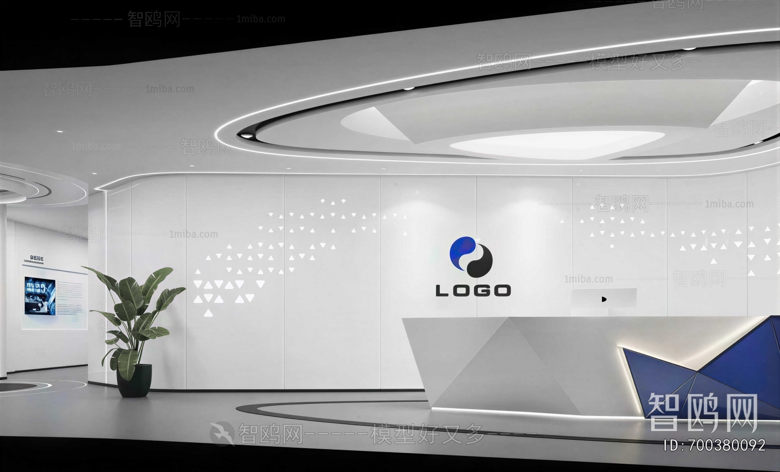 Modern Office Reception Desk