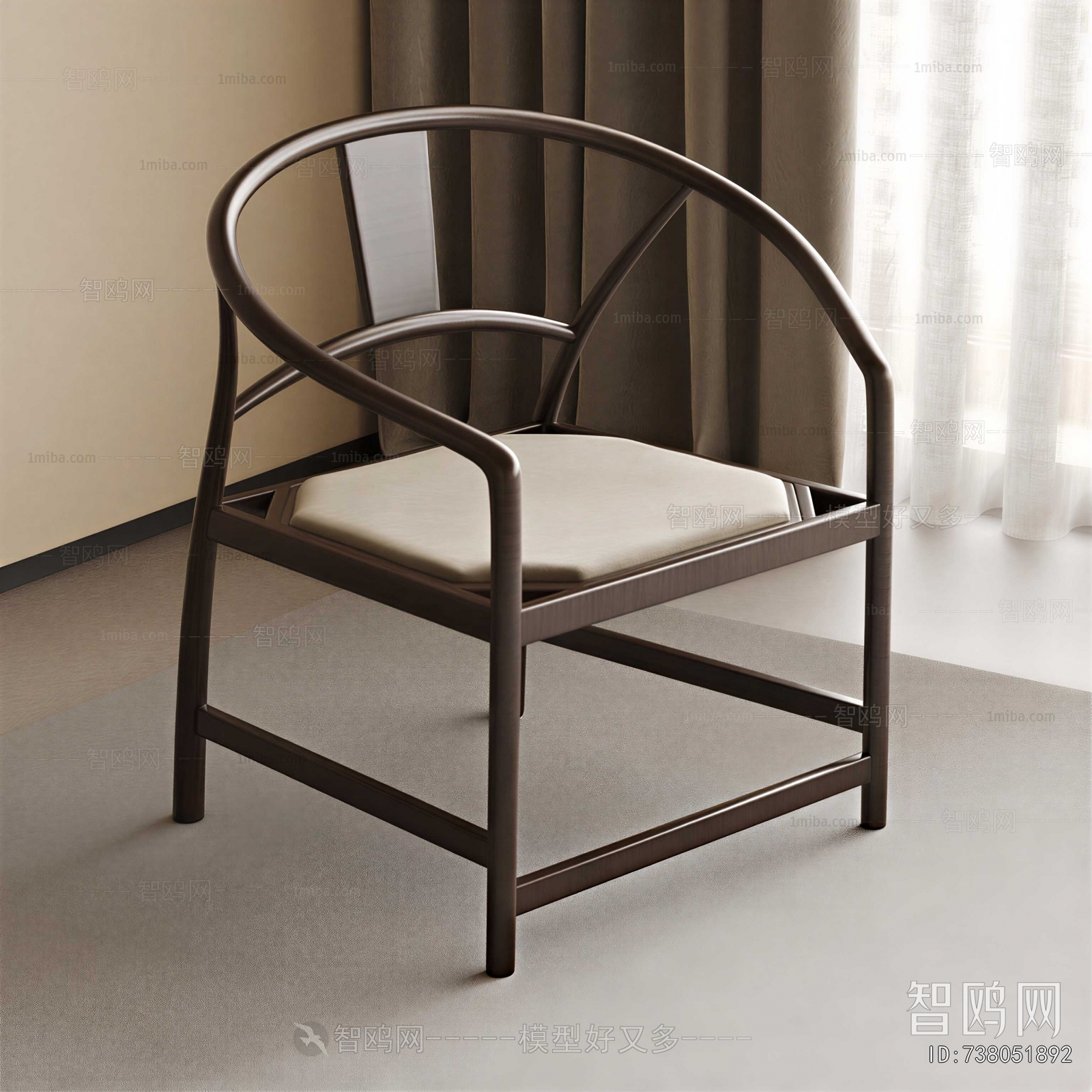 New Chinese Style Lounge Chair