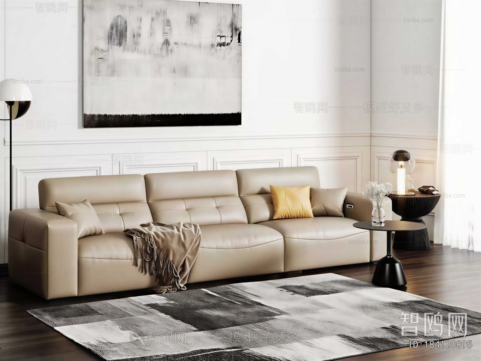 Modern Three-seat Sofa