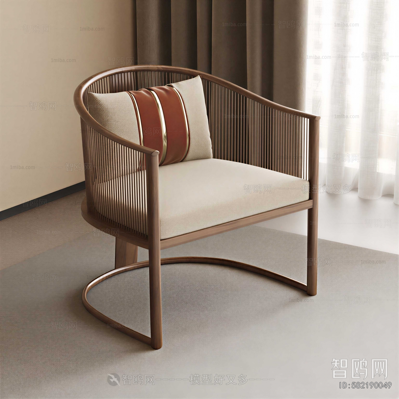 New Chinese Style Lounge Chair