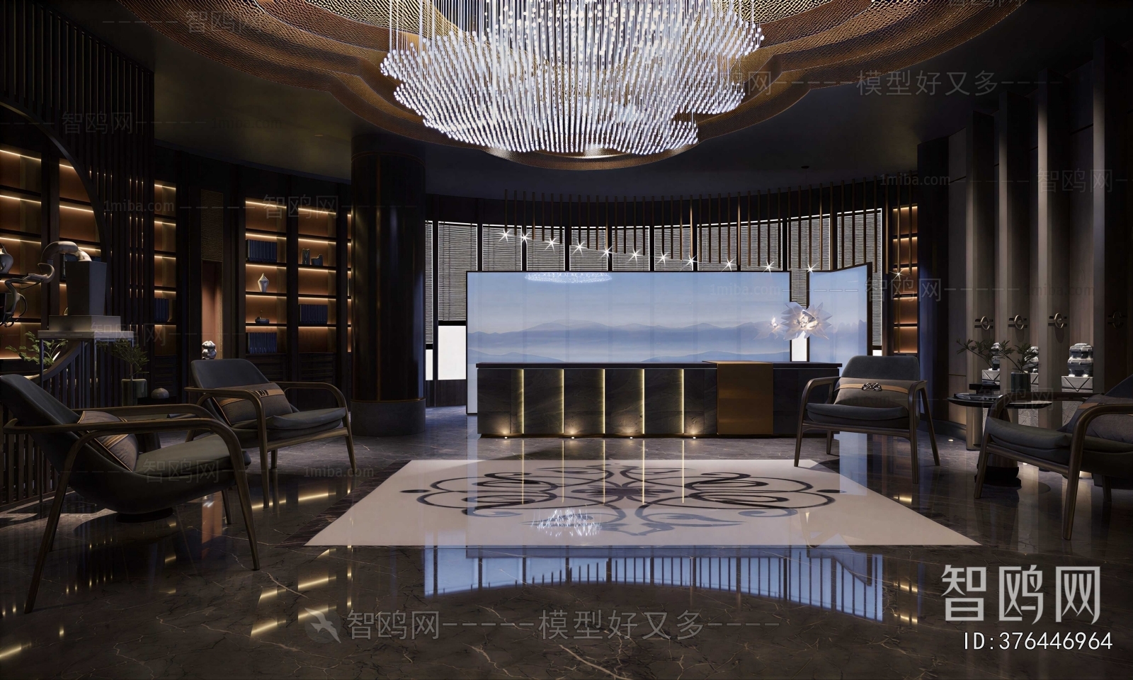 New Chinese Style Lobby Hall