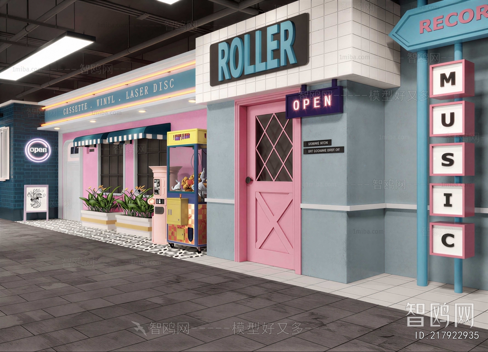 Simple European Style Commercial Street