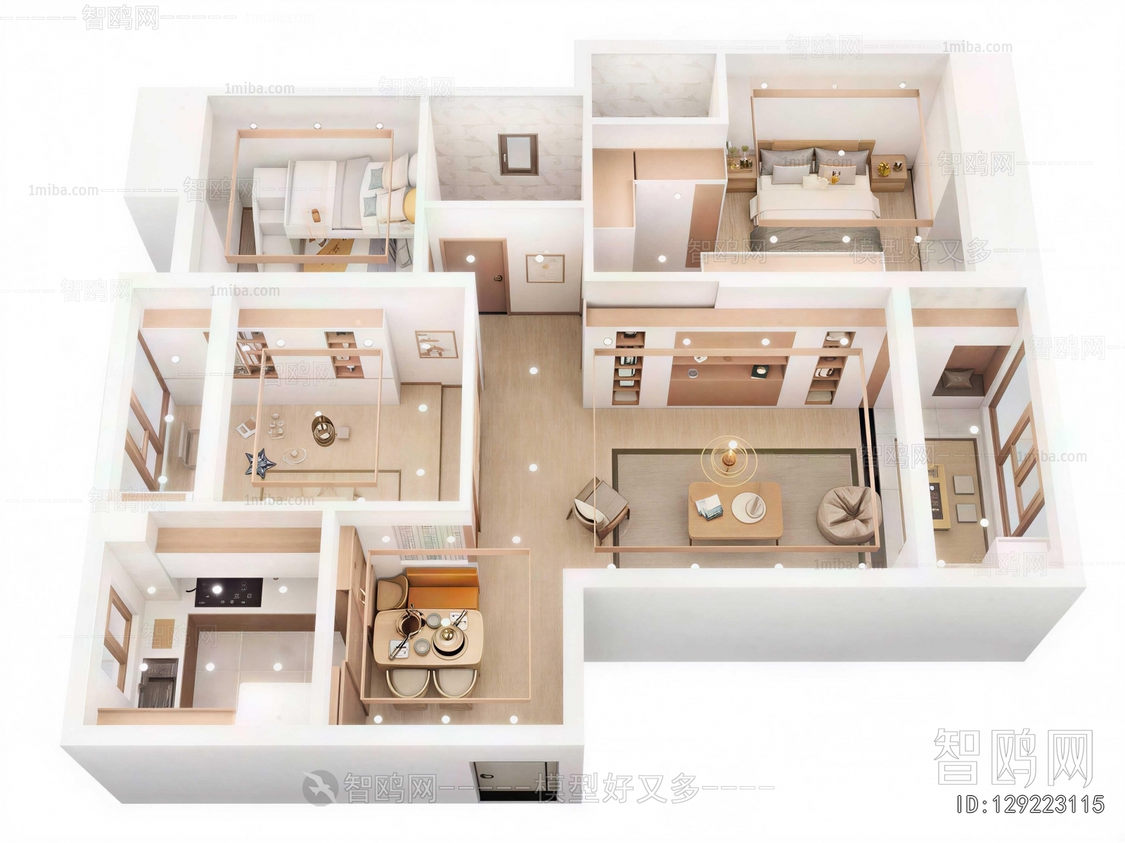 Modern A Bird's-eye View Of Home Decoration