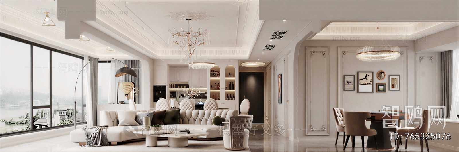 Simple European Style A Living Room