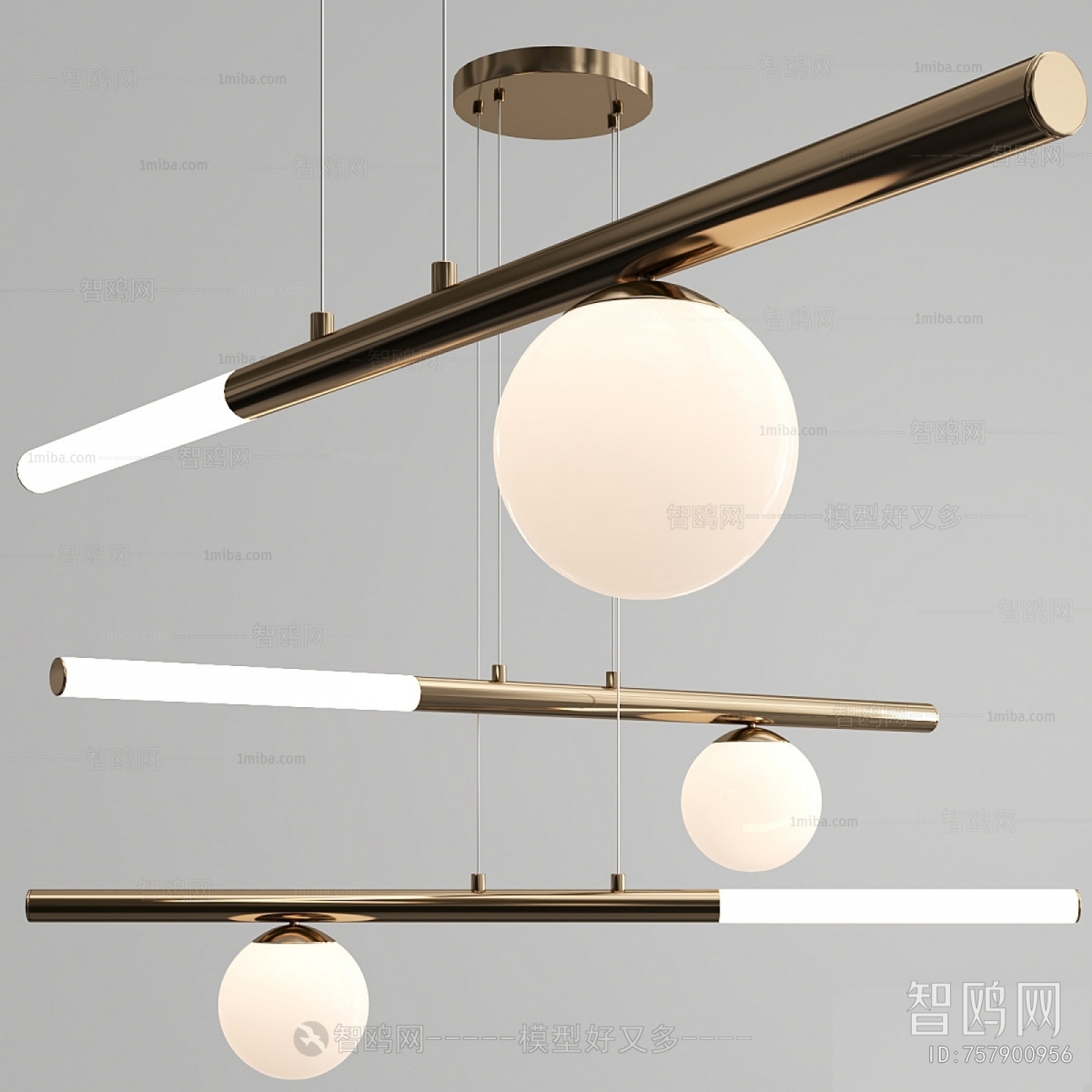 Modern Long Chandelier