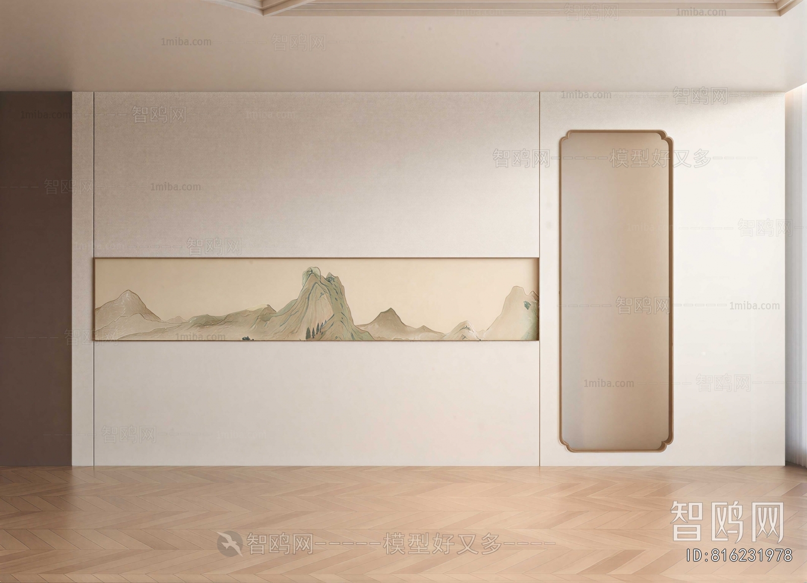 New Chinese Style TV Wall