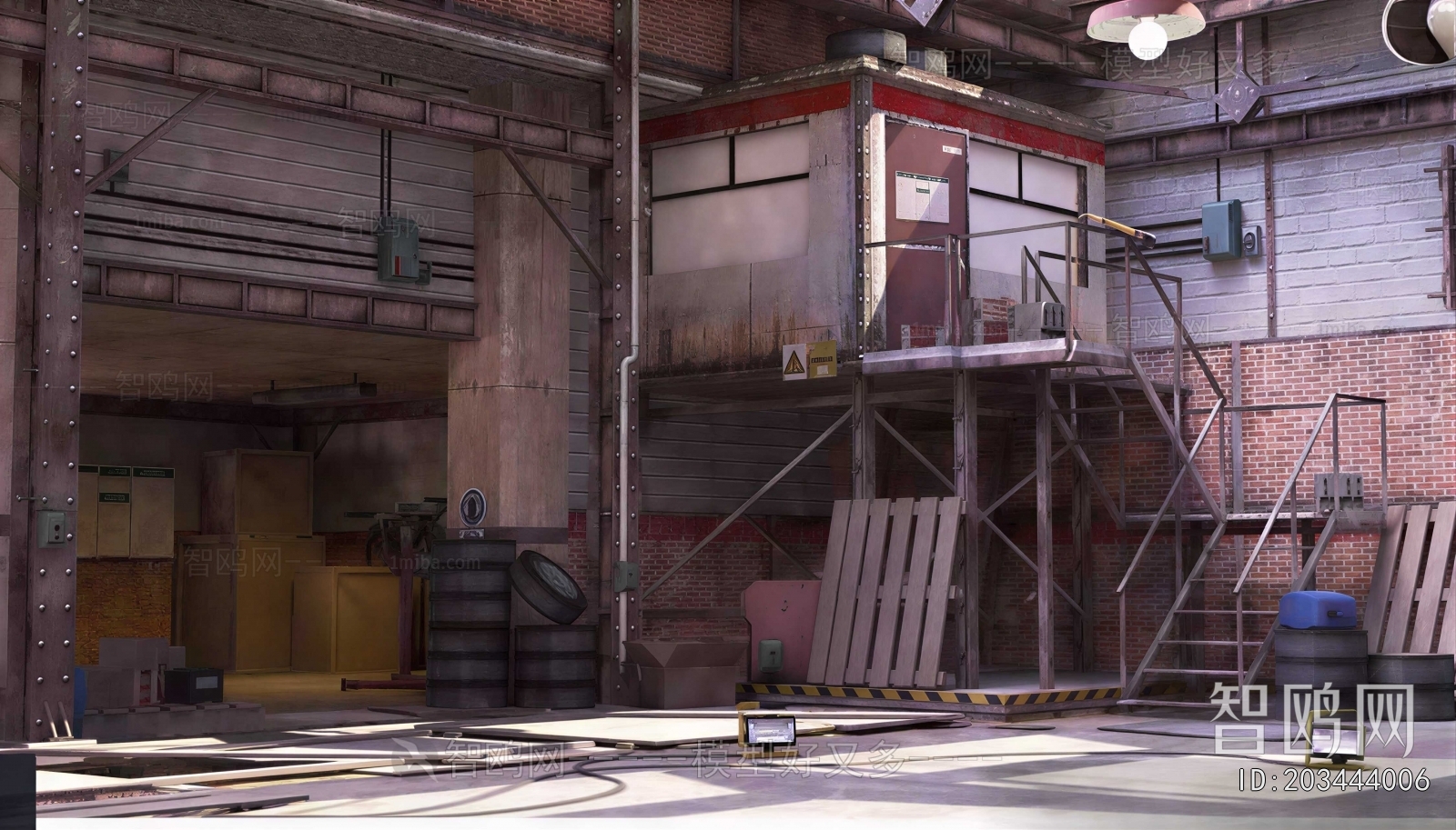 Industrial Style Underground Garage