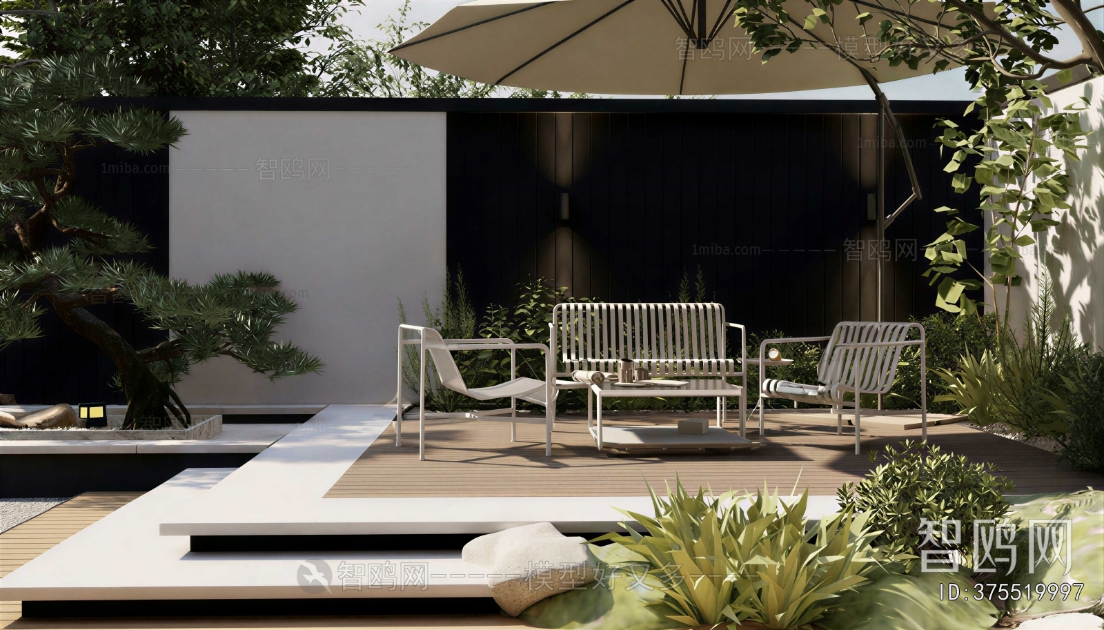 Modern Courtyard/landscape