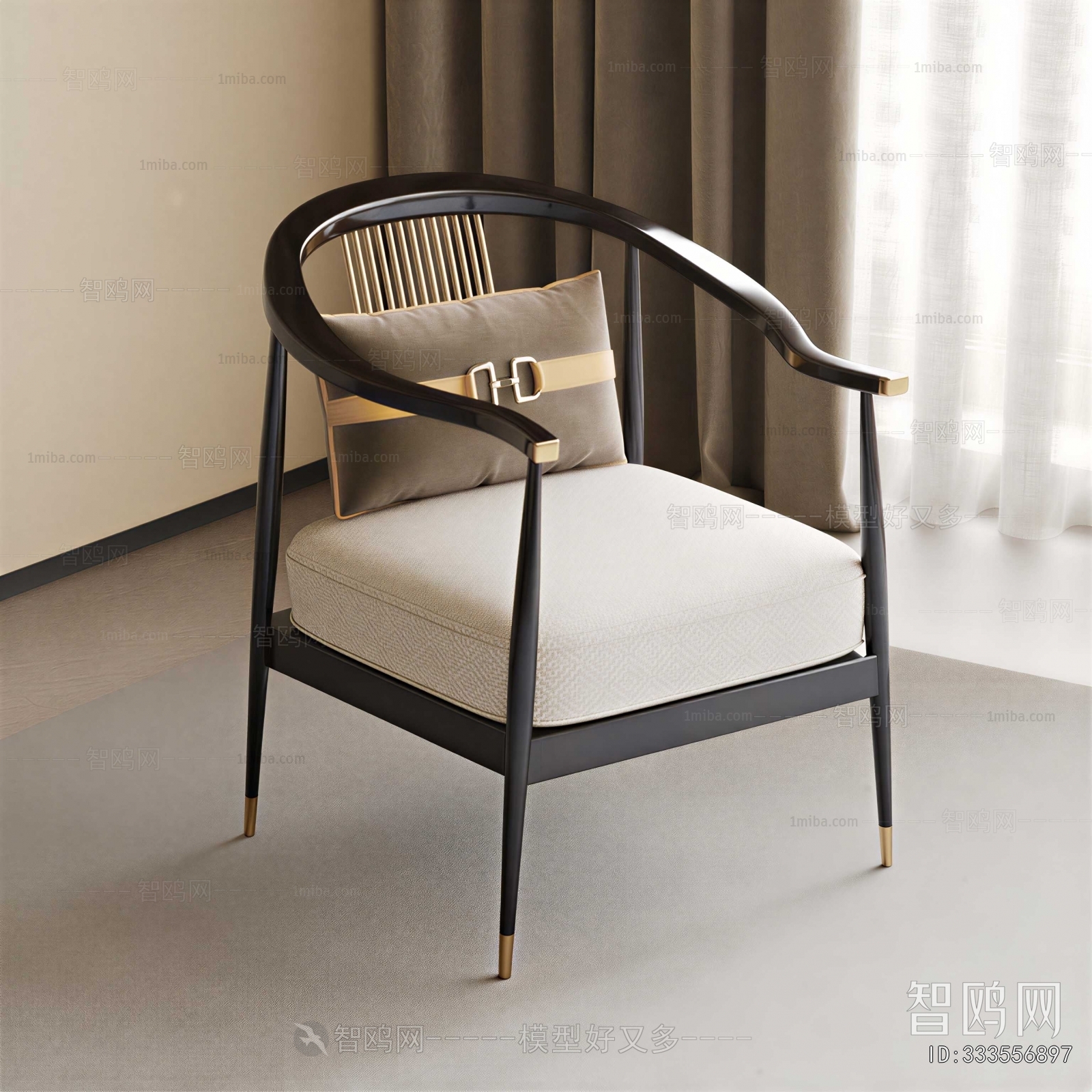 New Chinese Style Lounge Chair