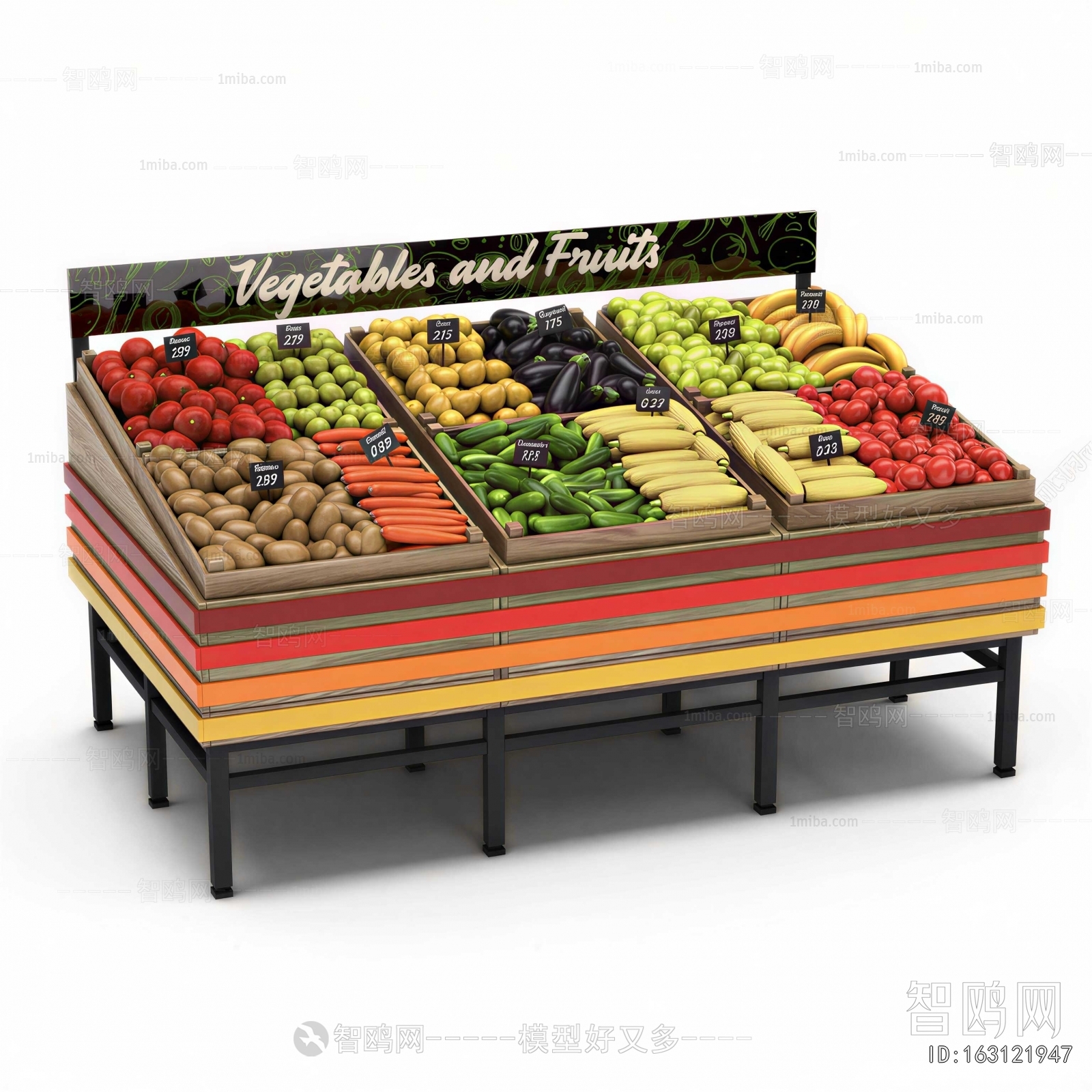 Modern Supermarket Shelf