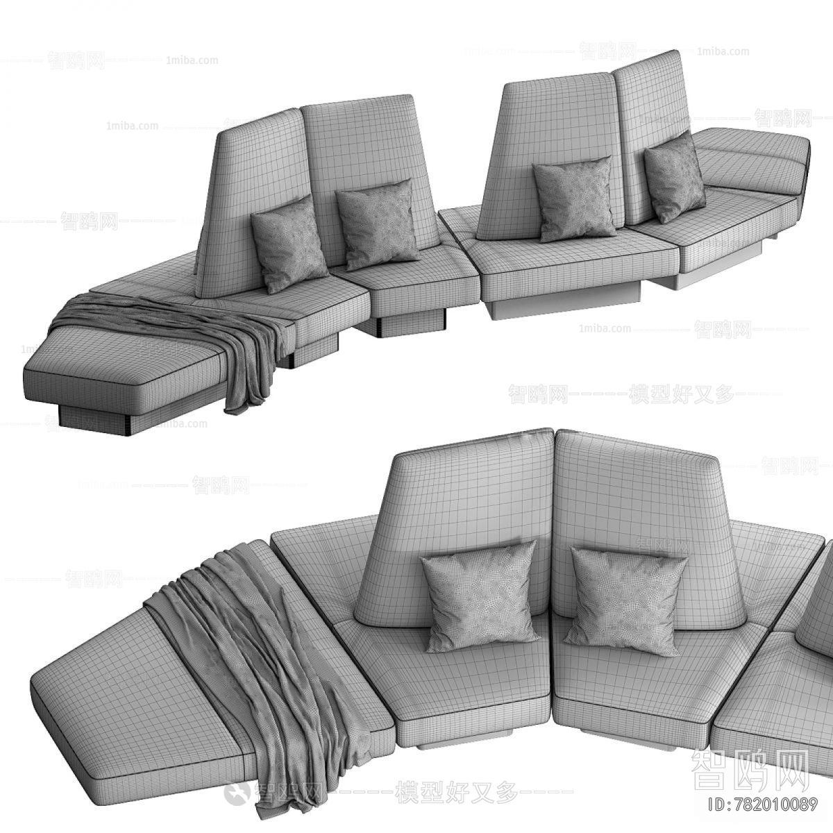 Modern Curved Sofa