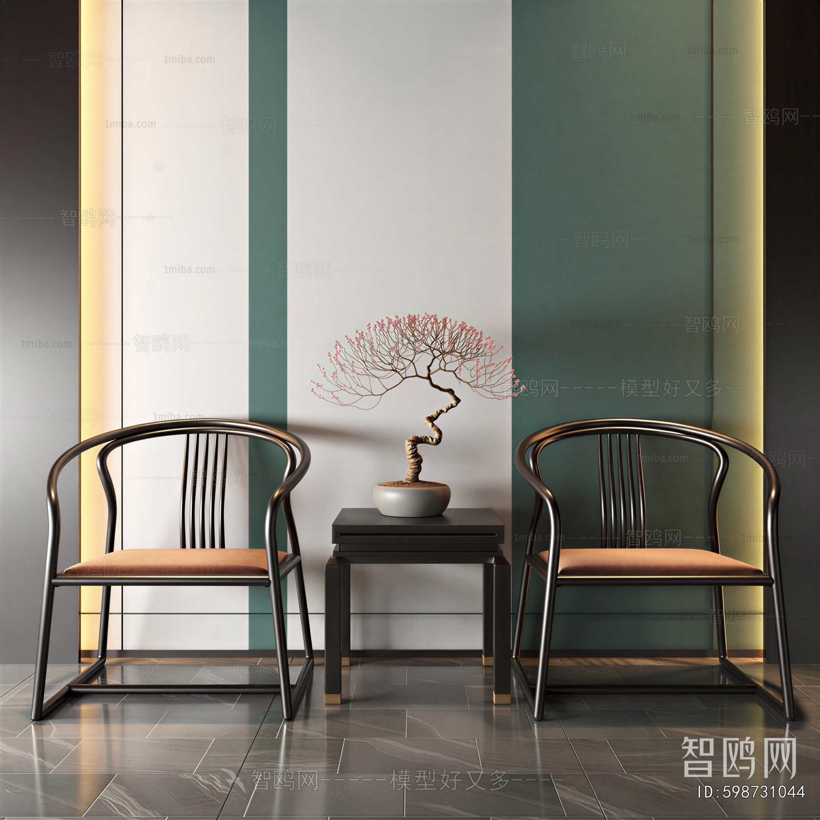 New Chinese Style Lounge Chair