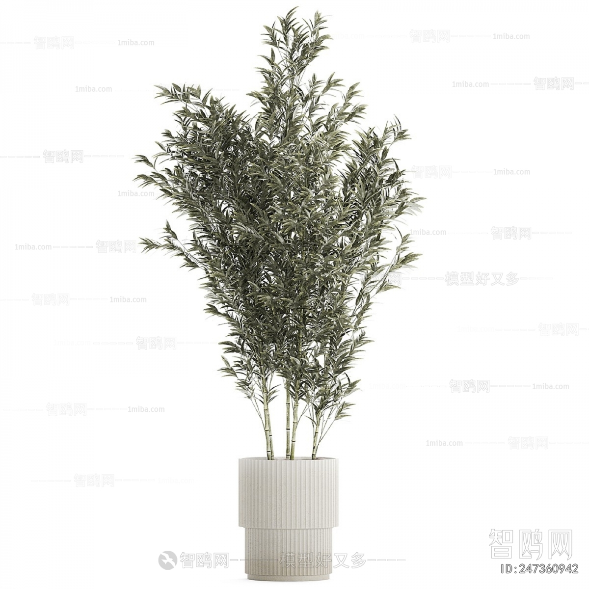 Modern Ground Green Plant Potted Plants