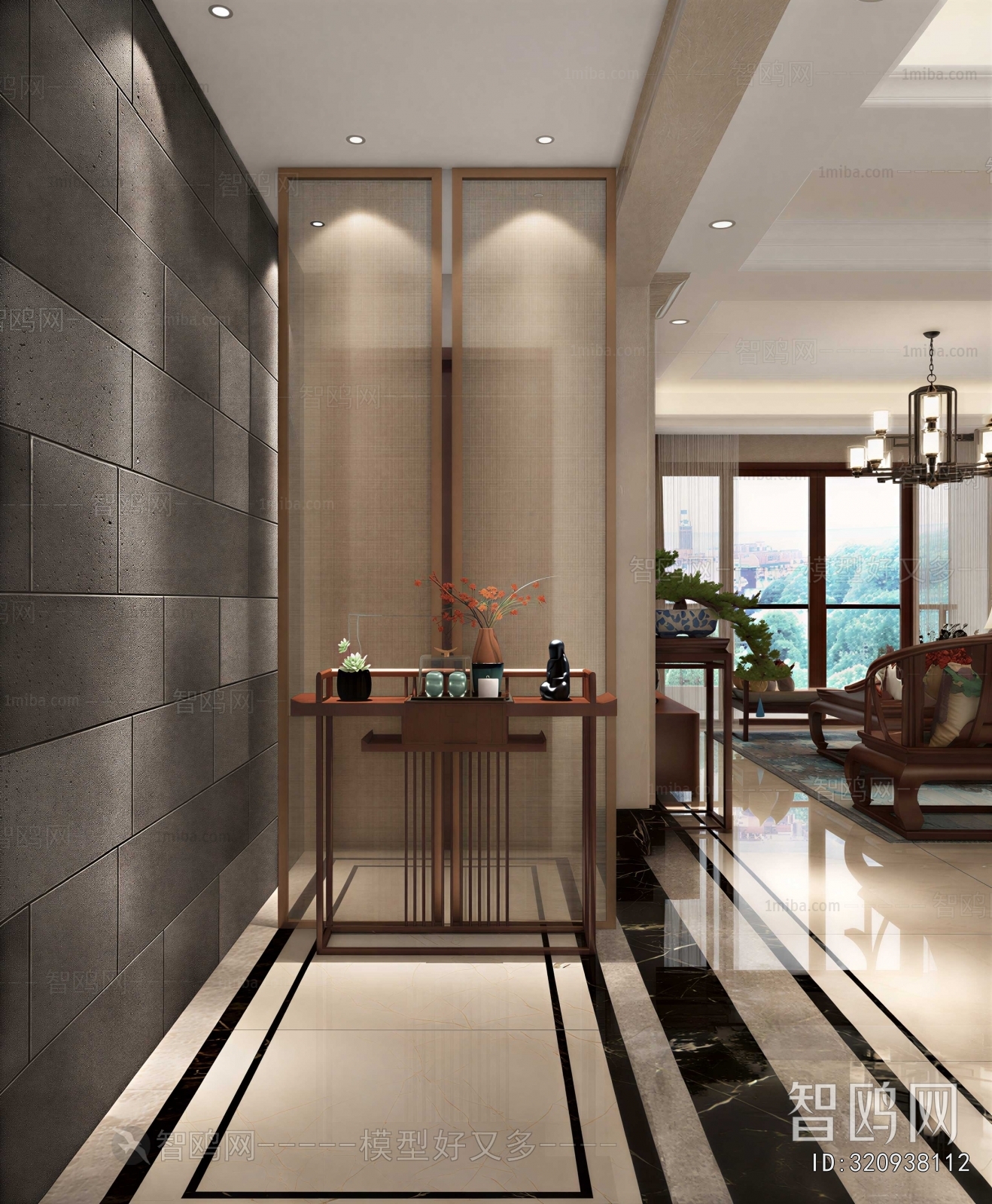 New Chinese Style Hallway