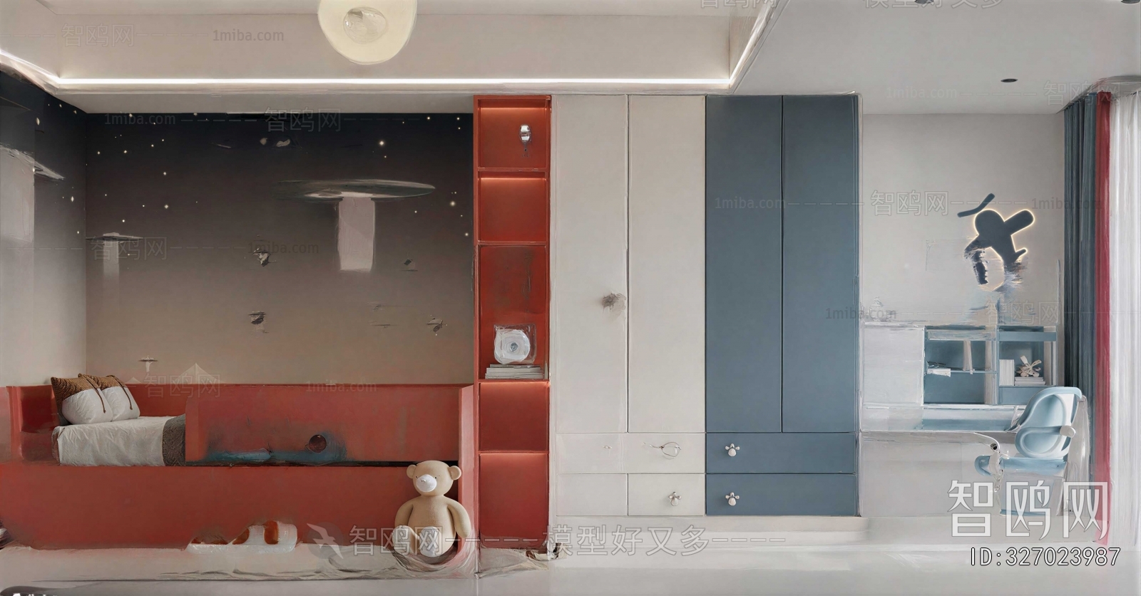 Modern Boy's Room And Son's Room