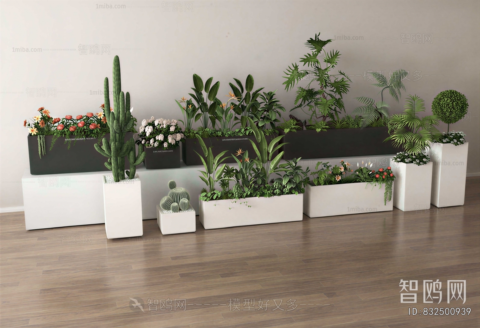 Modern Ground Green Plant Potted Plants