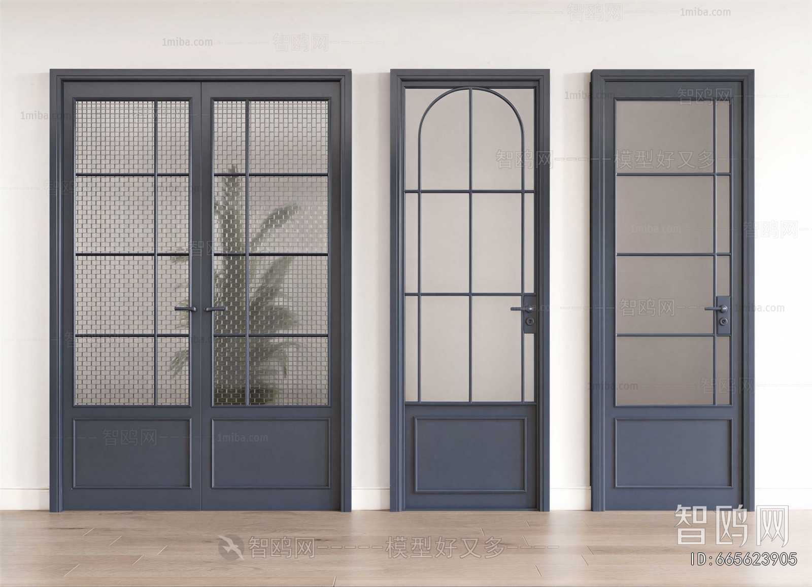 Modern Double Door