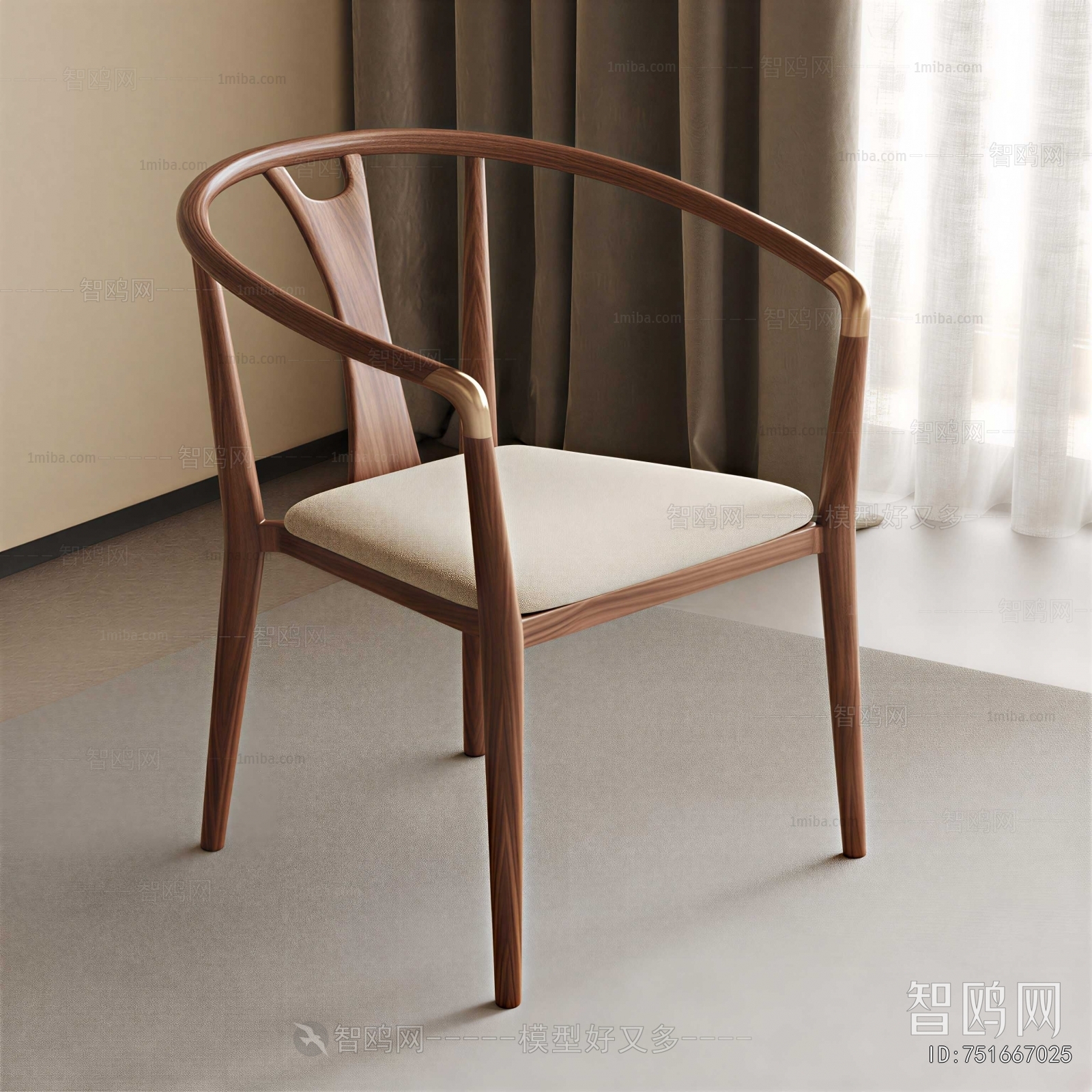 New Chinese Style Lounge Chair