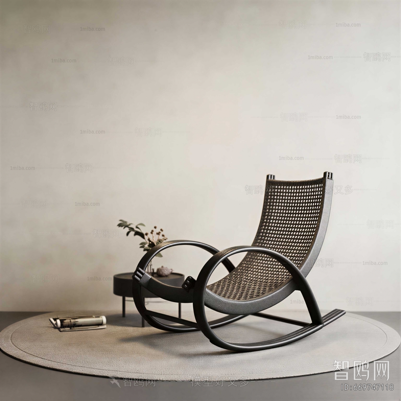 New Chinese Style Rocking Chair