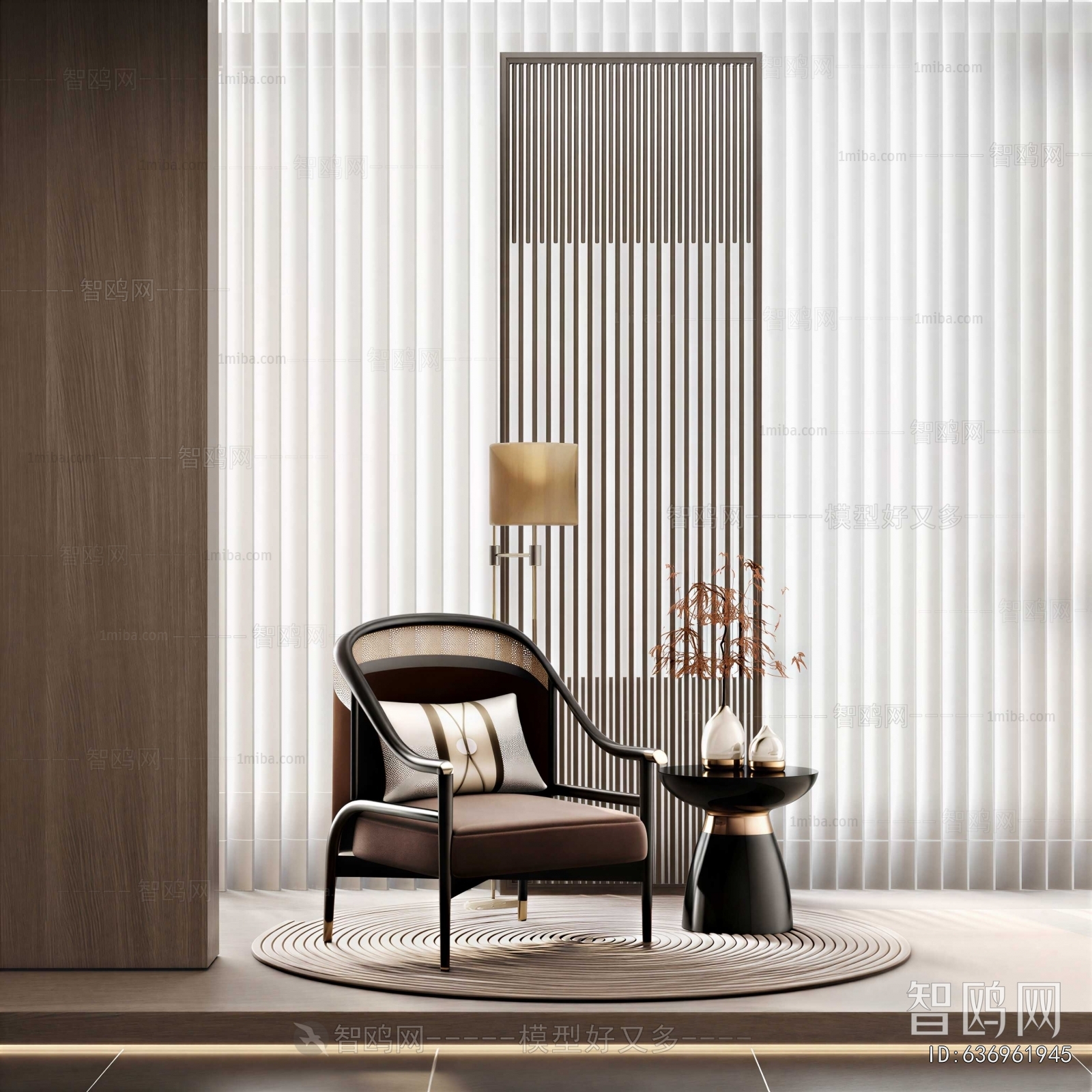 New Chinese Style Lounge Chair