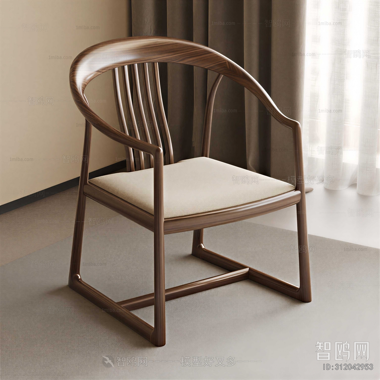 New Chinese Style Lounge Chair