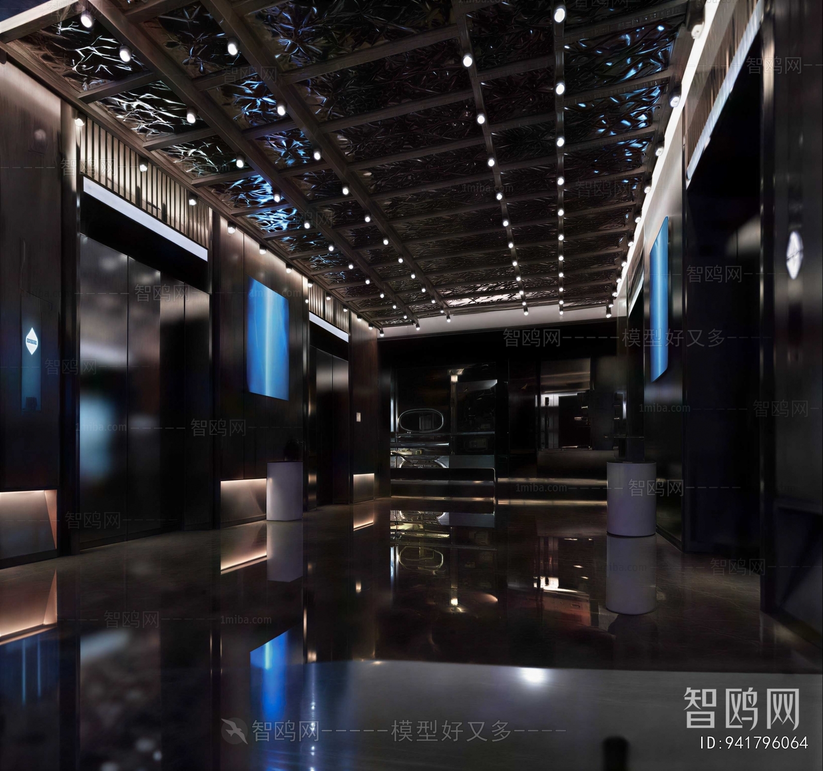 Modern Office Elevator Hall