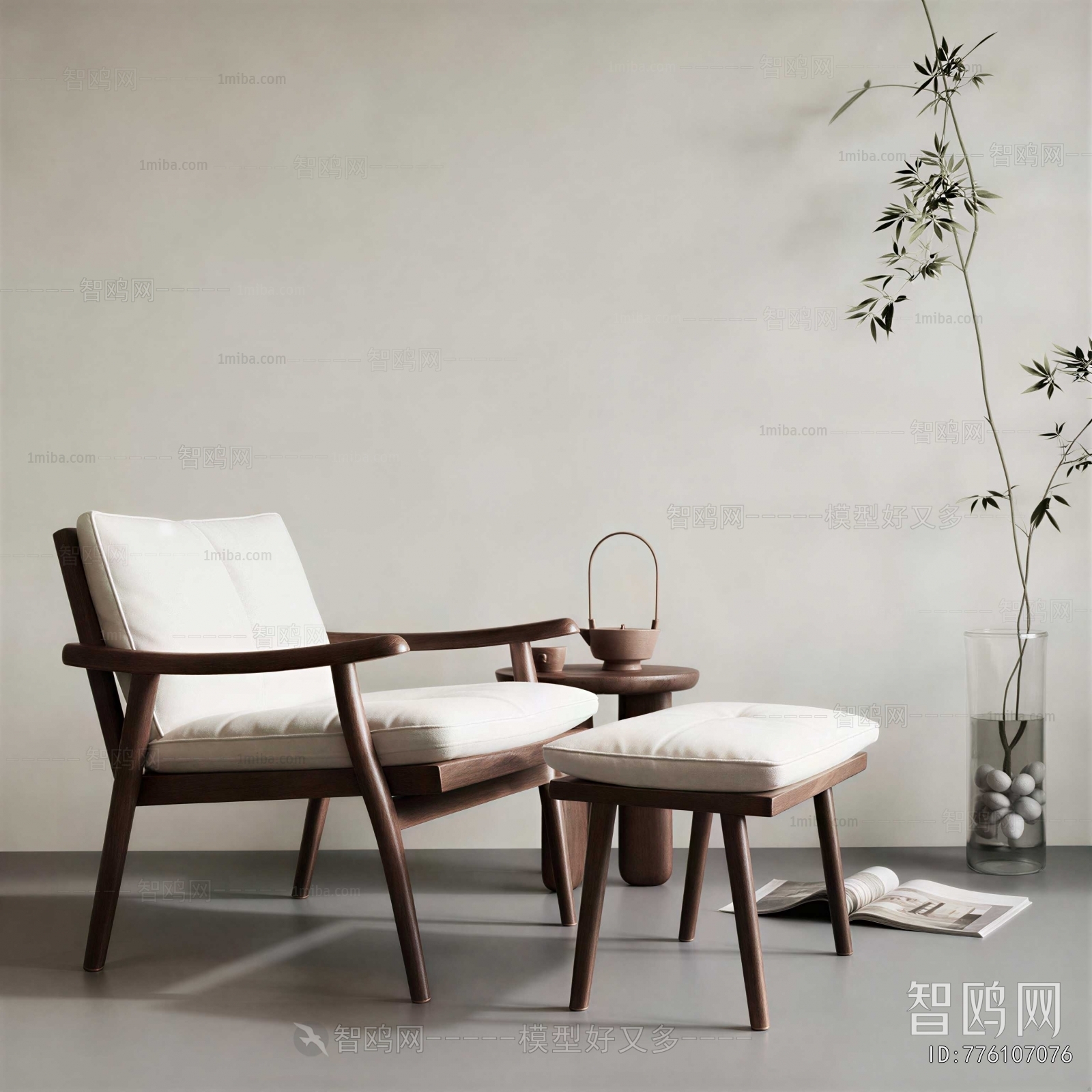 New Chinese Style Lounge Chair