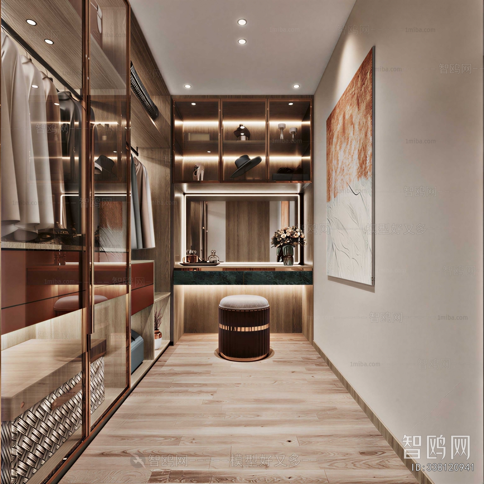 Modern Clothes Storage Area