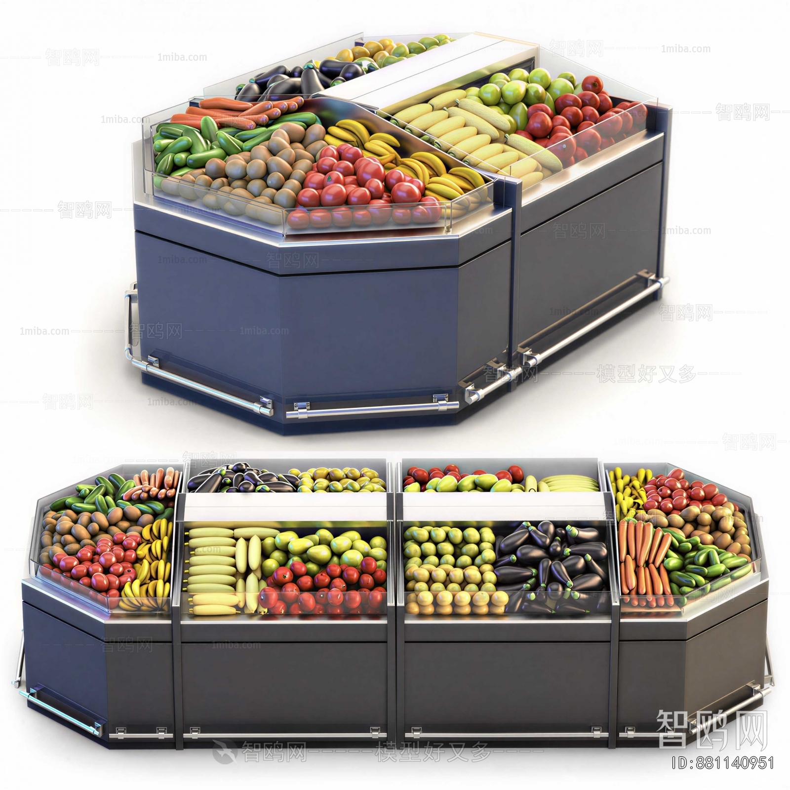 Modern Supermarket Shelf