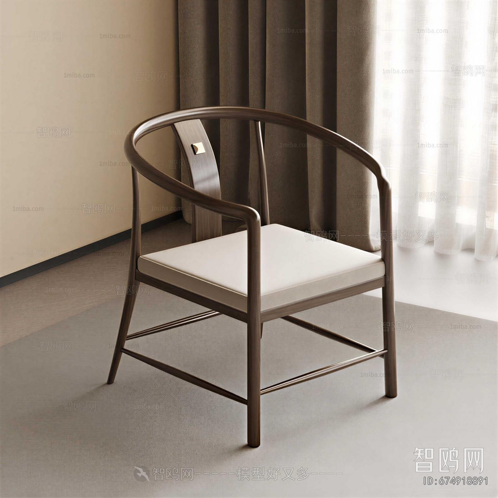 New Chinese Style Lounge Chair