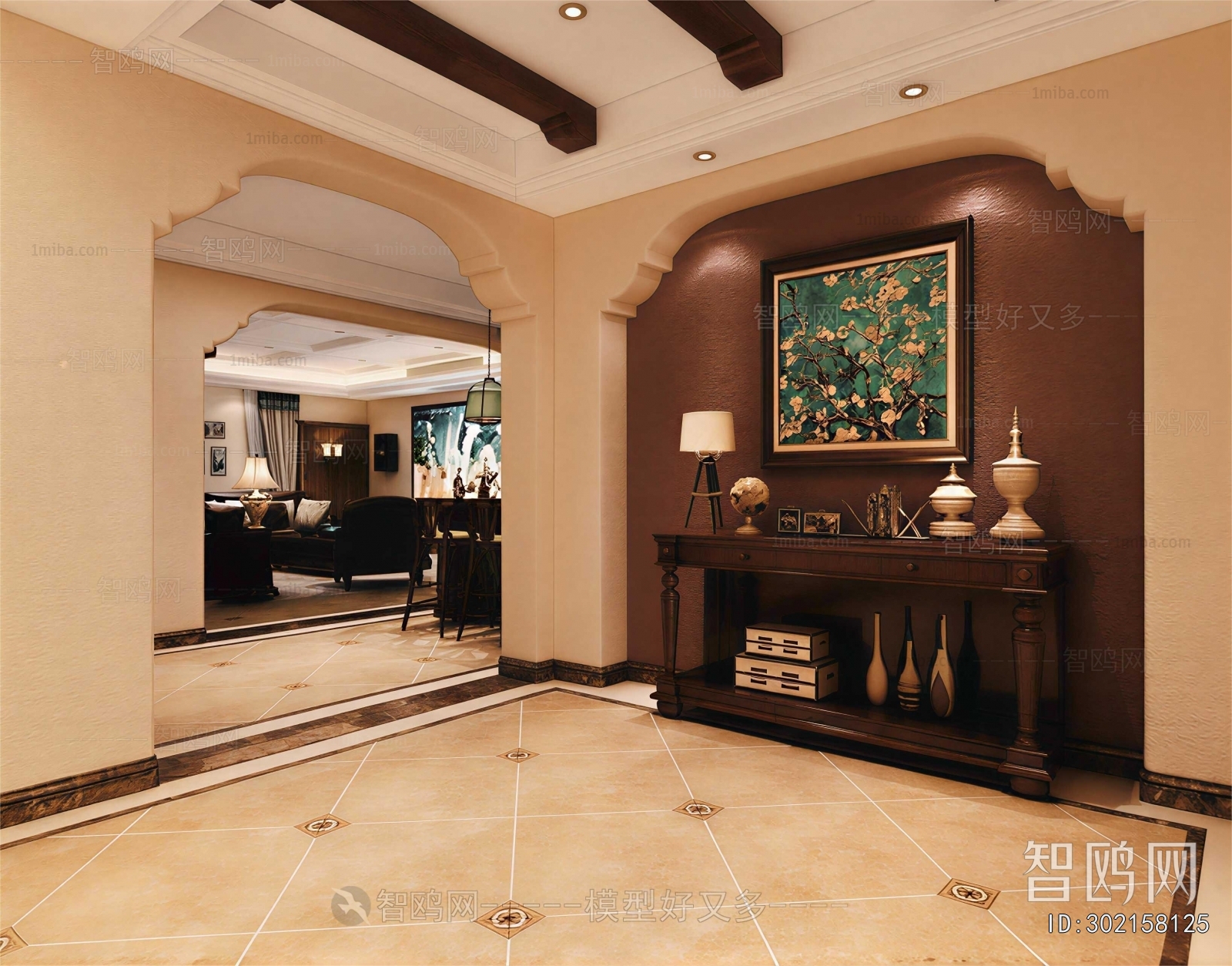 French Style Hallway