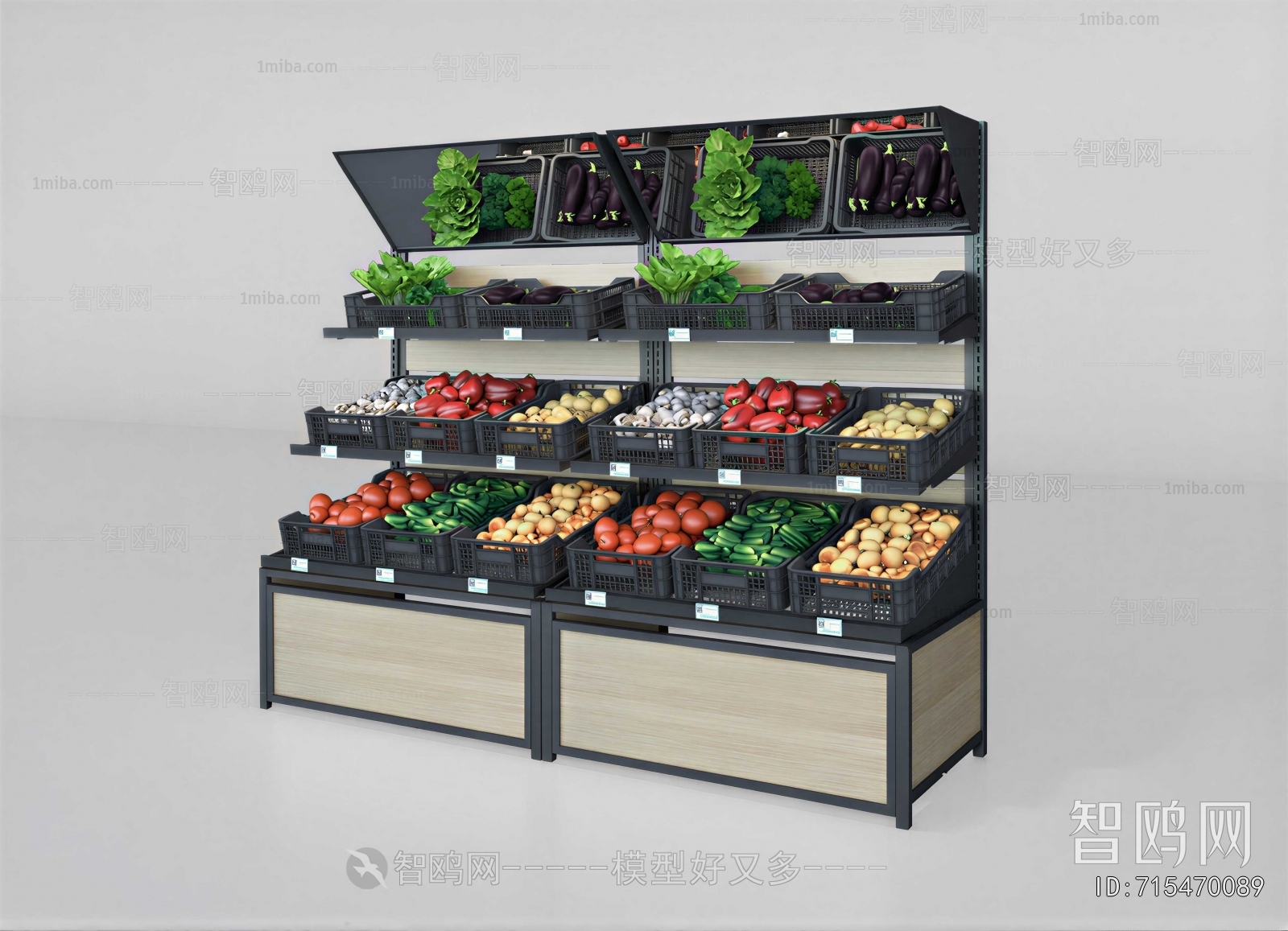 Modern Supermarket Shelf