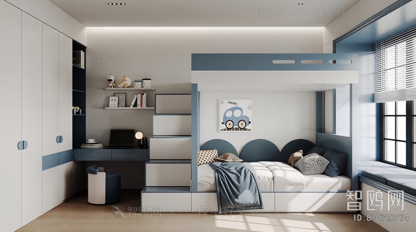 Modern Boy's Room And Son's Room