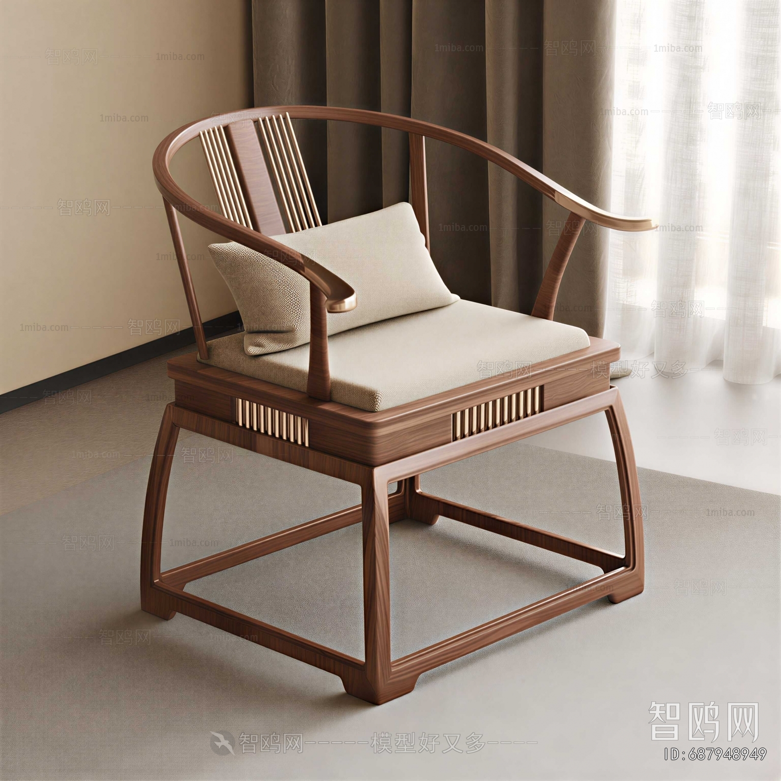 New Chinese Style Lounge Chair