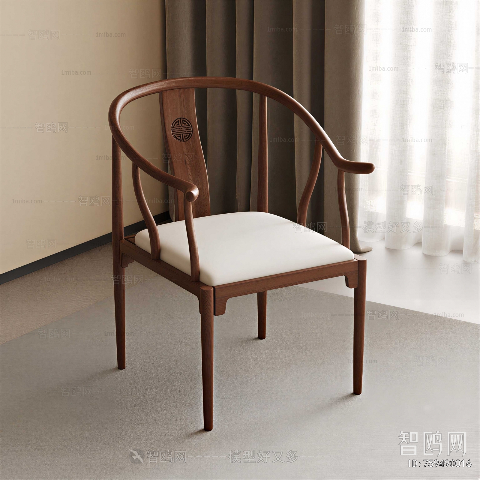 New Chinese Style Lounge Chair