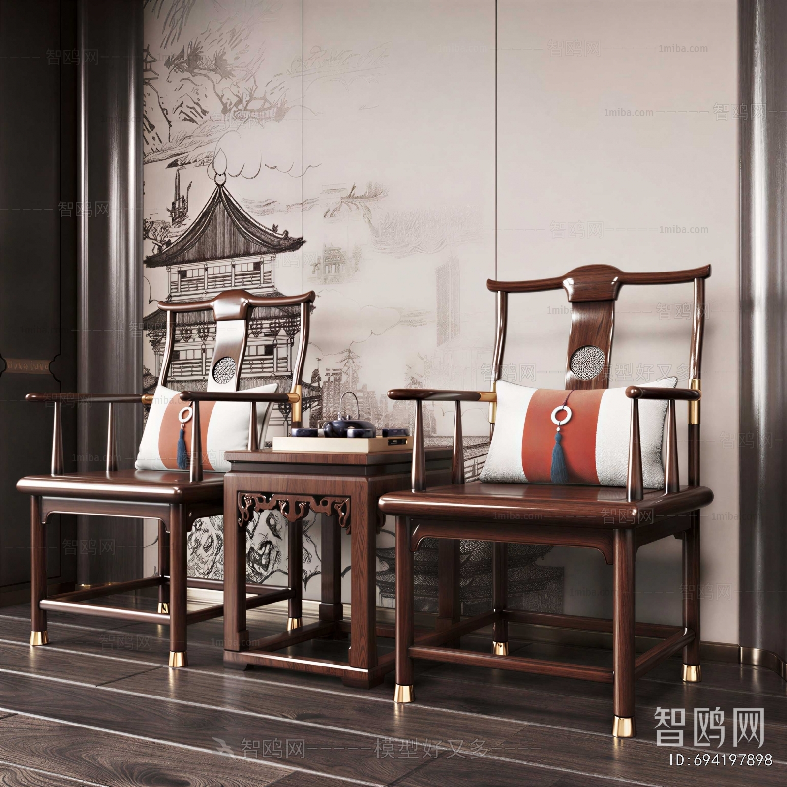 New Chinese Style Lounge Chair