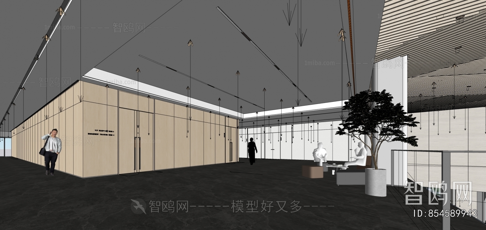 Modern Office Reception Desk