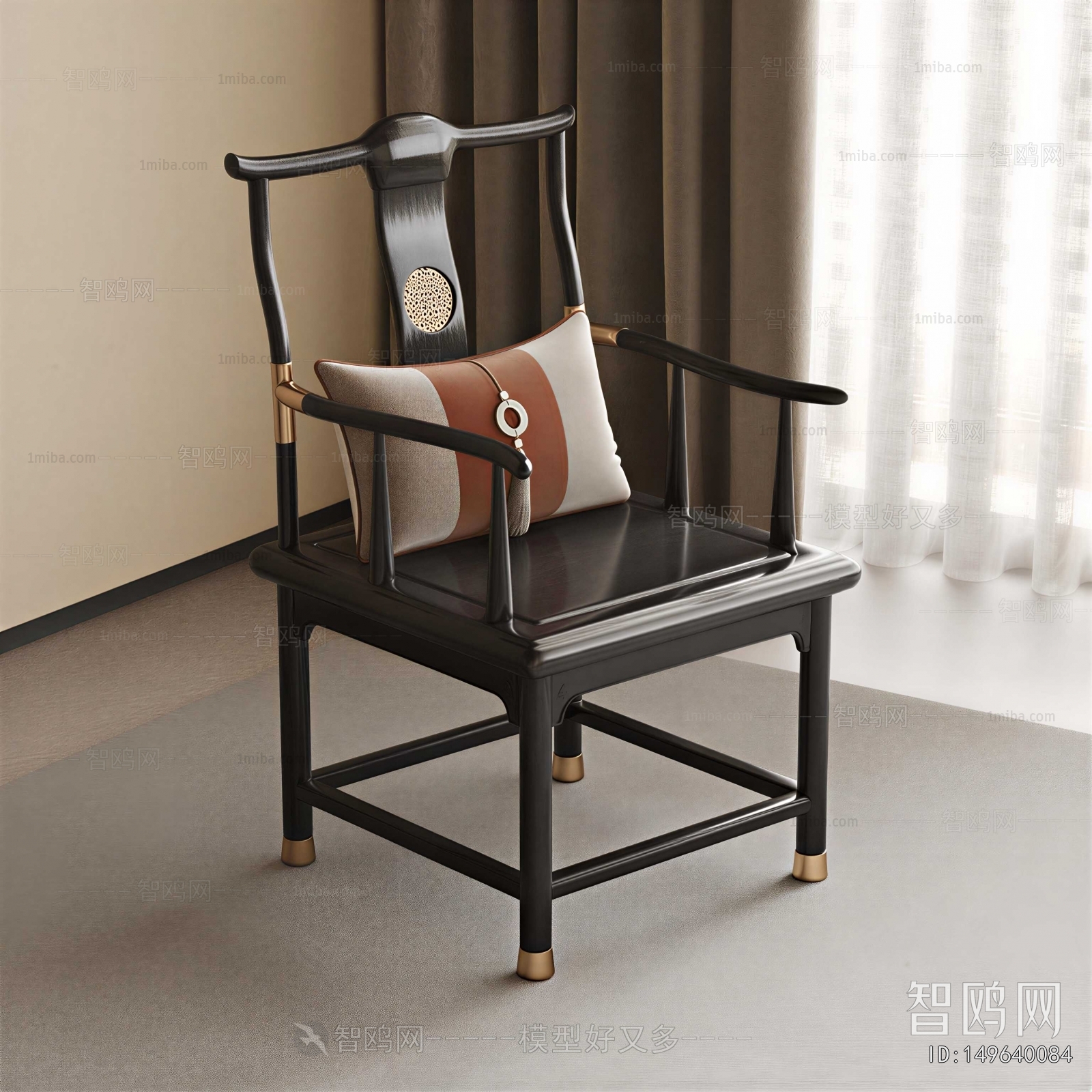 New Chinese Style Lounge Chair