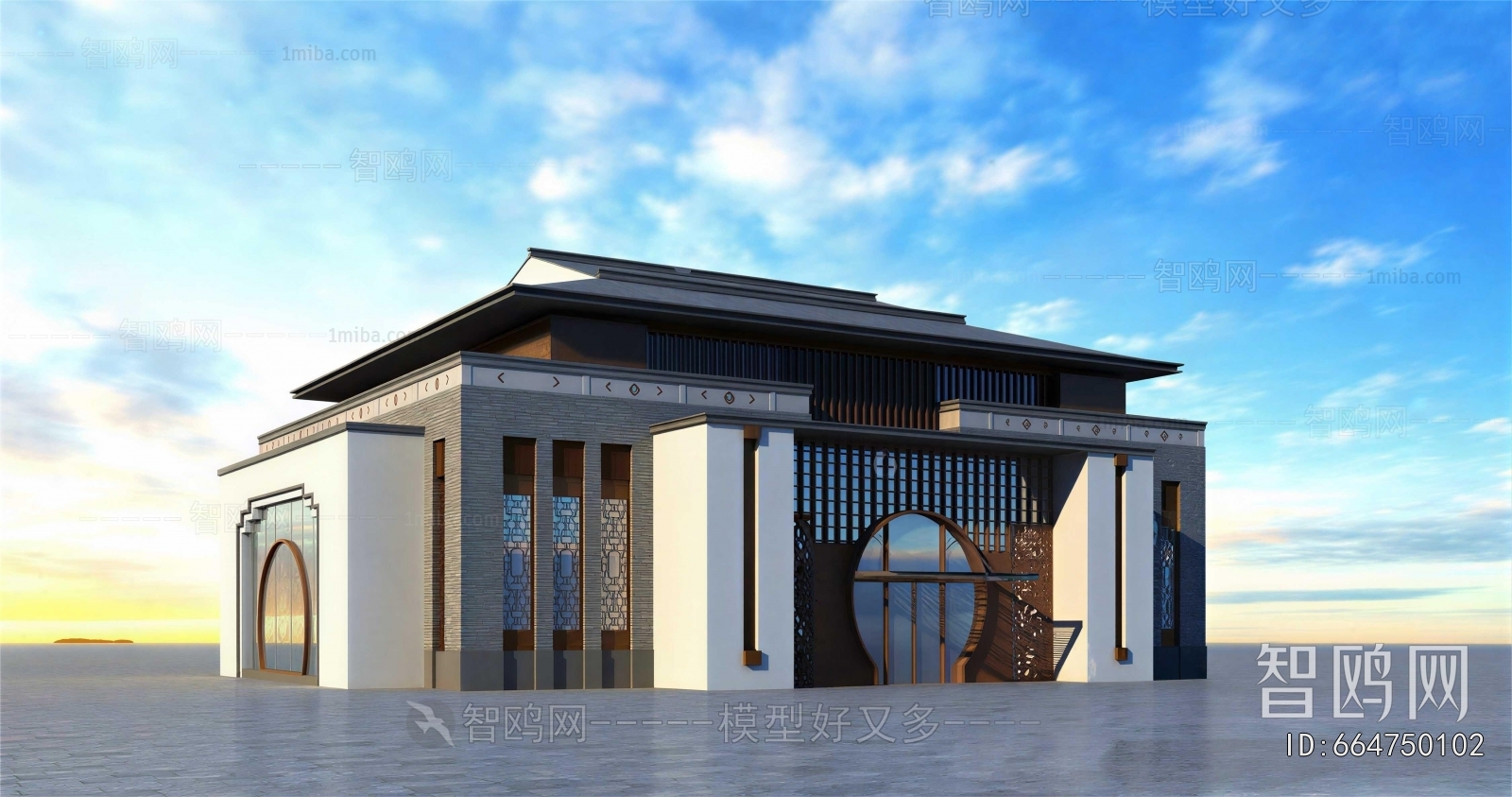 New Chinese Style Public Building