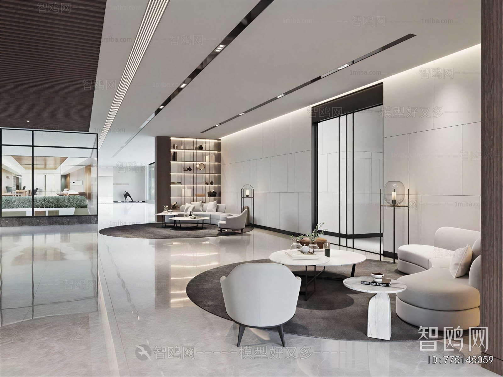 Modern Office Reception Desk