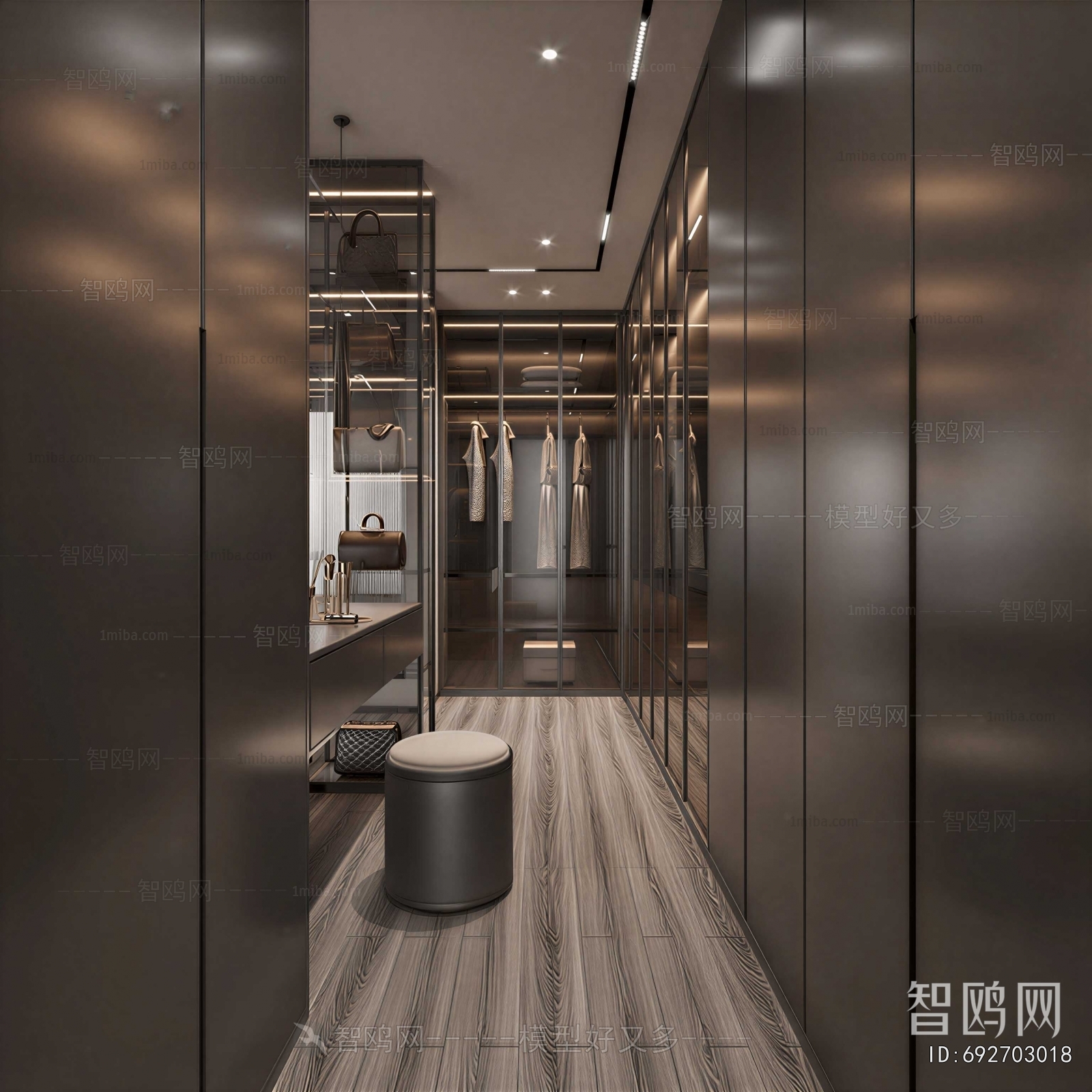 Modern Clothes Storage Area