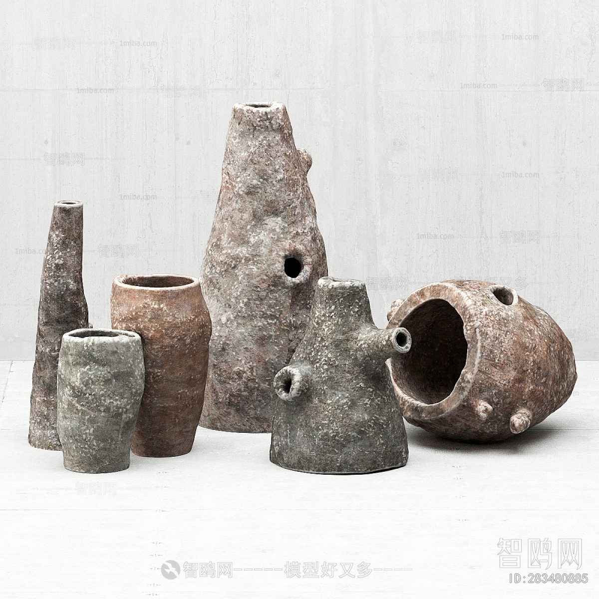 Wabi-sabi Style Clay Pot