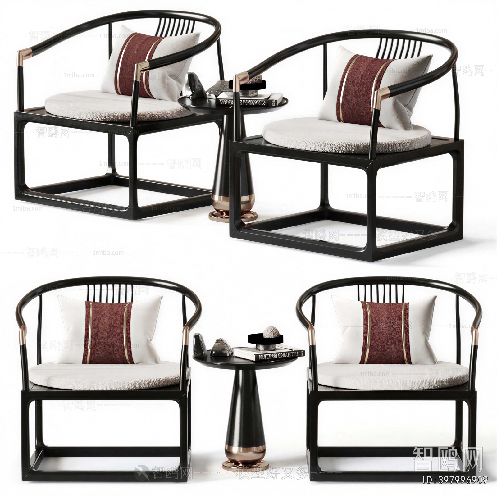 New Chinese Style Lounge Chair