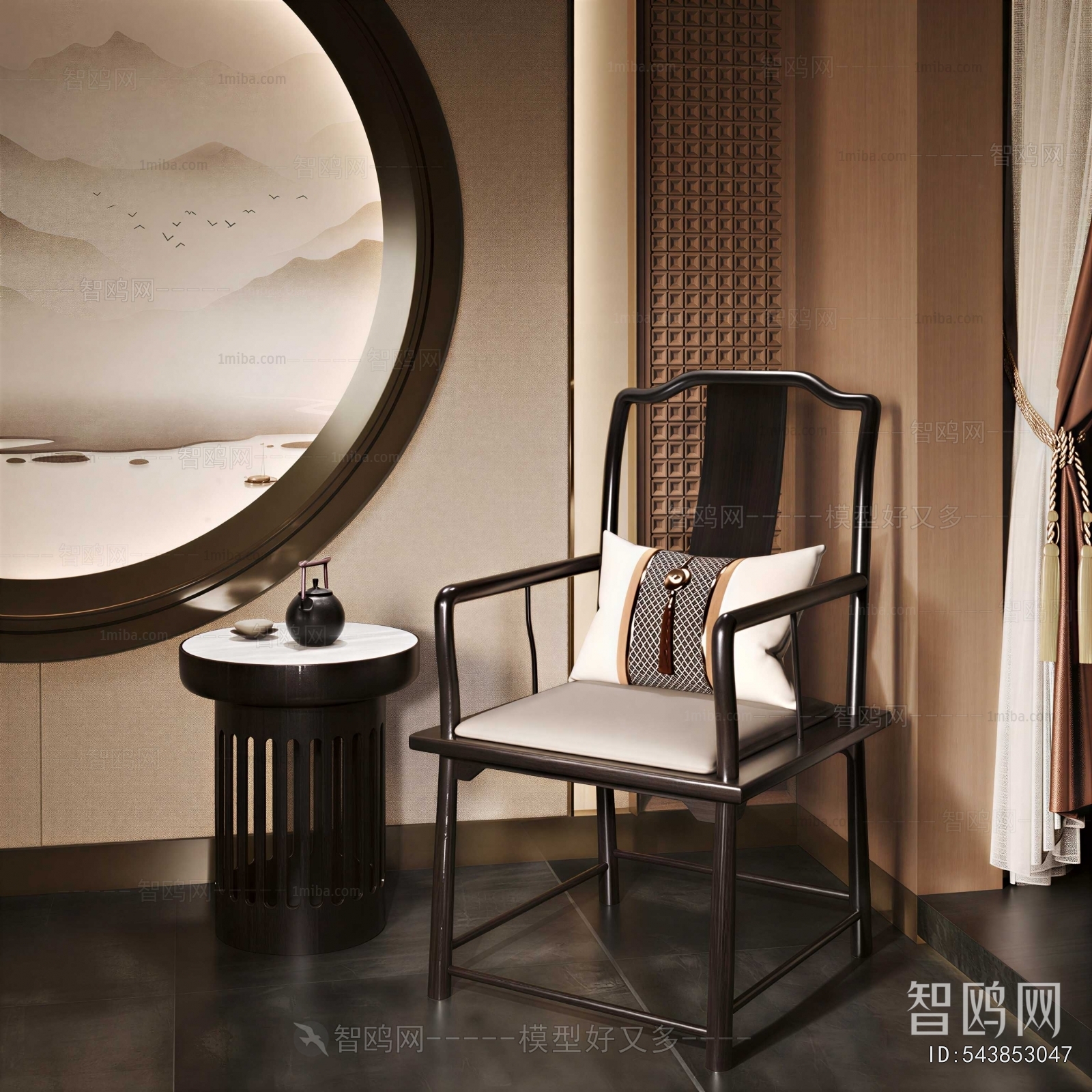 New Chinese Style Lounge Chair